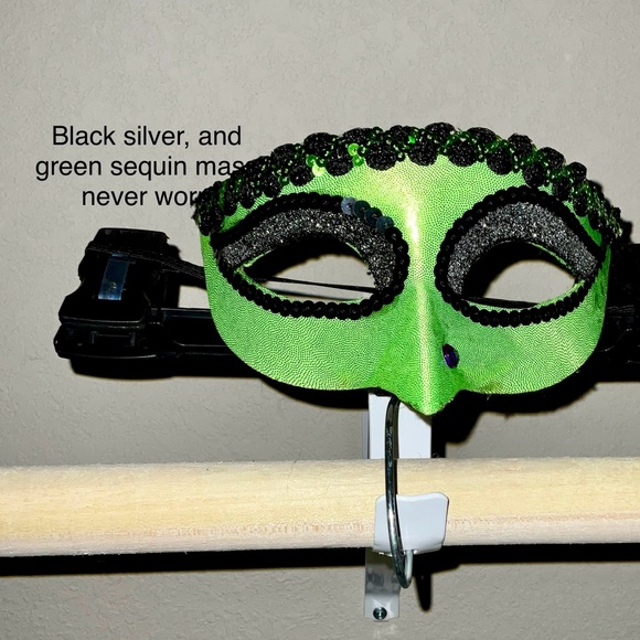 Widmann Venetian Witch Eye Mask - Picture 1 of 4